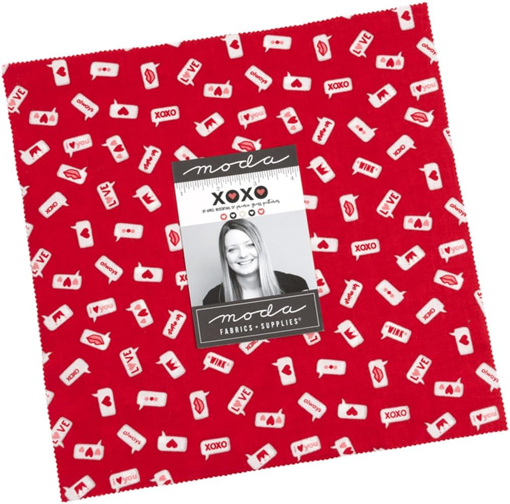April Rosenthal XOXO Layer Cake – 42 Cotton 10" Squares by Moda