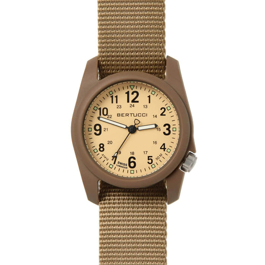 Bertucci DX3® Field™ Patrol Khaki™ Dial w/ Coyote Nylon Band 40mm Watch
