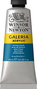 Winsor & Newton Acrylic Color Tube, 60-ml, Phthalo Blue