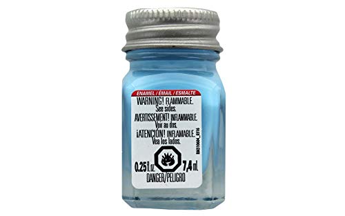 Testors Enamel Paint, Flat Sky Blue - .25oz bottle