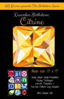 MJ Kinman Quilt Patterns, Birthstone Series - Finished Block Size is 17