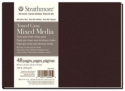 Strathmore 469-405 Hardbound Mixed Media Art Journal, 8.5
