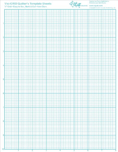 Visi-Grid Quilter'S Template Sheets-8-1/2x11 4/Pkg