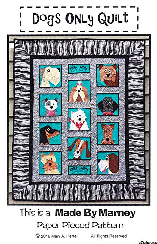 Made by Marney Paper Pieced Quilt Pattern - Dogs Only (42