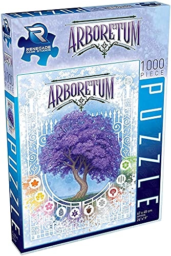 Renegade Game Studios 1000 Piece Jigsaw Puzzle - Arboretum, 26 x 19 inches, Features Art from The Critically Acclaimed Card Game, Arboretum, Age 10 & Up (RGS2151)