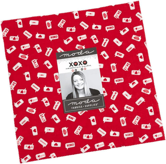 April Rosenthal XOXO Layer Cake – 42 Cotton 10" Squares by Moda