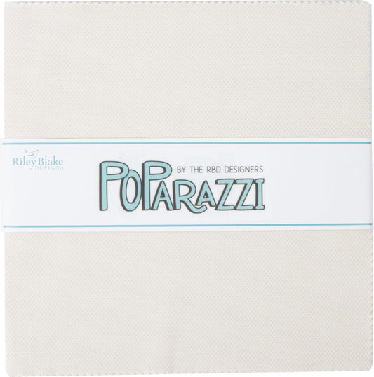 Riley Blake Designs POParazzi 10" Cream Stacker 42pcs Layer Cake 10-805-CREAM-42 — Confetti Dot Cotton Quilting Fabric