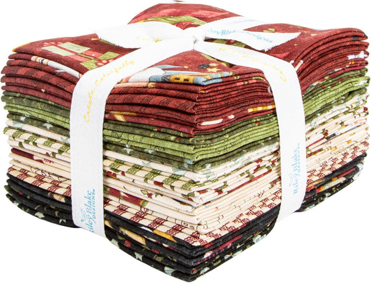 Riley Blake Teresa Kogut Naughty or Nice Fat Quarter Bundle – 18 Christmas Cotton Fabrics