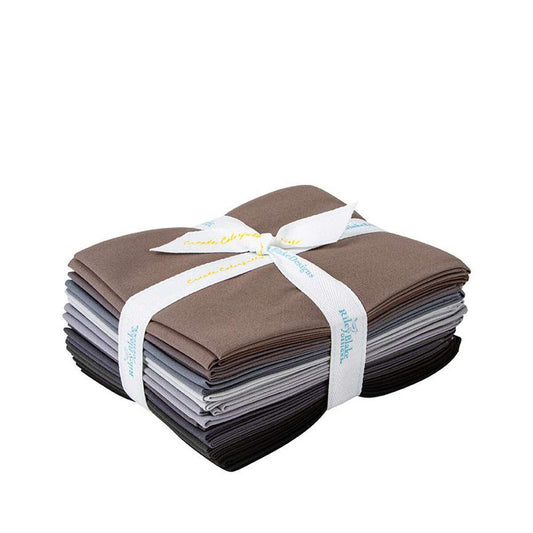 Confetti Cotton Gray Fat Quarter Bundle – 12 Neutral Quilting Fabrics