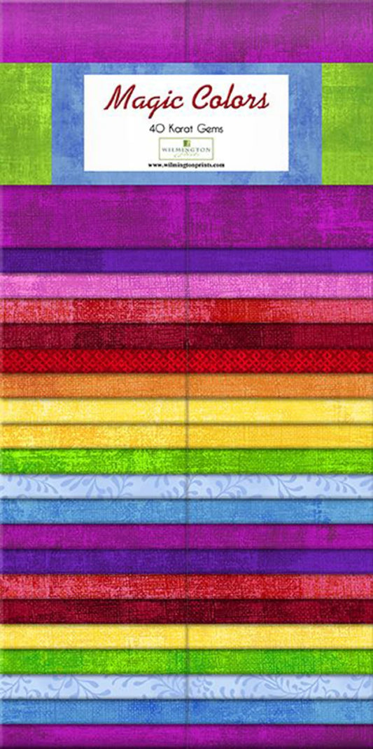 Wilmington Prints 40 Karat Gems Magic Colors – 2.5in Strips 40pcs