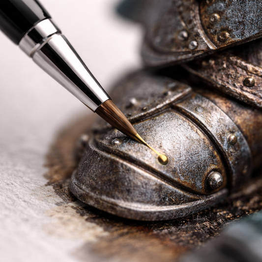 da Vinci Micro-NOVA 4 Brush Set 4275 for Modelling & Miniature Painting: one Piece Each: Series 170 Sizes 20/0, 10/0 & 175 Sizes 15/0, 5/0 - da Vinci art supplies product photo