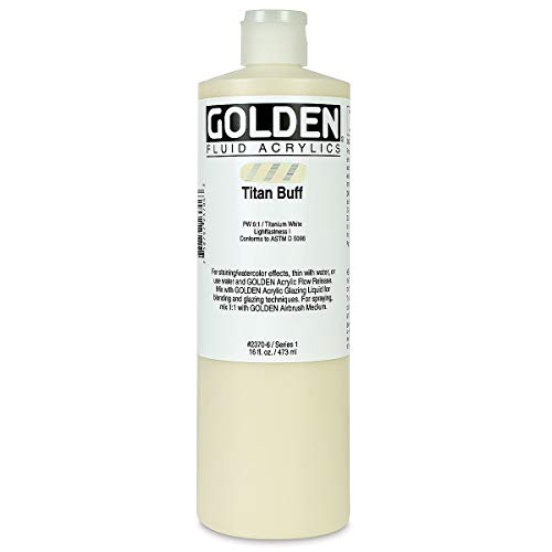 16 Oz Fluid Acrylic Color Paints Color: Titan Buff