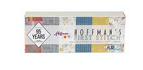 Aurifil USA Hoffman's First Stitch Collection 6 Large Spools Thread, Multiple