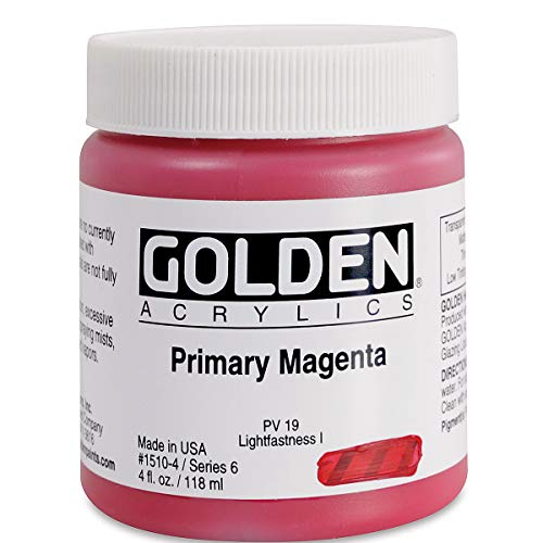 4 Oz Heavy Body Acrylic Color Paints Color: Primary Magenta