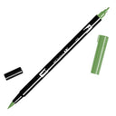 Tombow Dual Brush Pen Art Marker, 158 - Dark Olive, 1-Pack