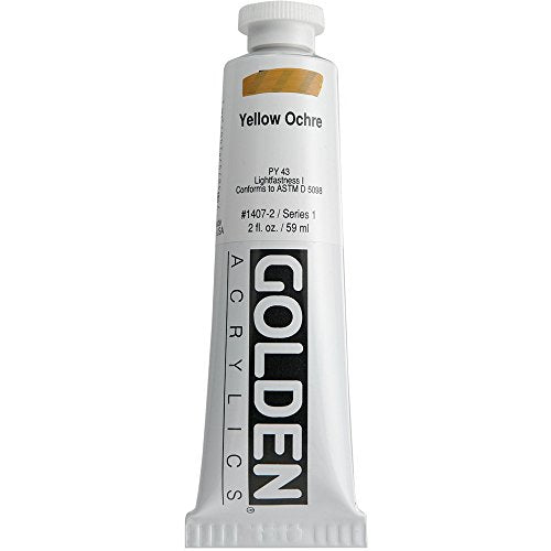 4 Oz Heavy Body Acrylic Color Paints Color: Yellow Ochre