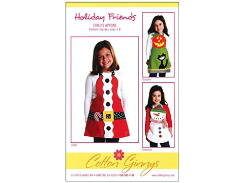 Cotton Ginnys Holiday Friends Child's Aprons