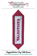 Fabric Confetti Cd Happy Valentines Day Table Runner