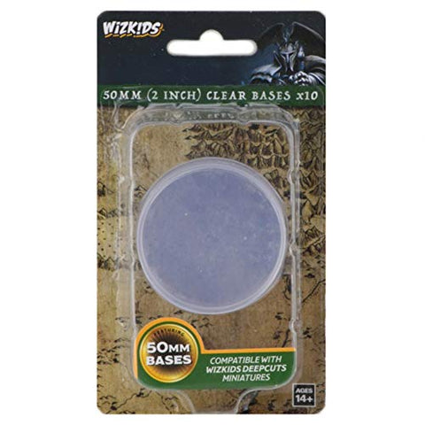 Deep Cuts 50mm (2 inch) Round Base - Clear (10 Pieces) 10 Count
