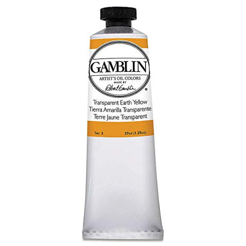 Gamblin Trans Earth Yellow Artist Oil 37Ml, Single Tube