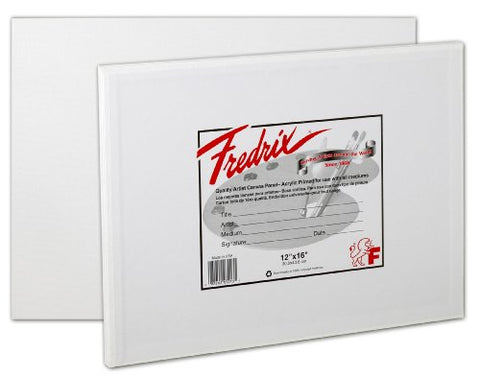 Fredrix 3241 Canvas Panels, 8 by 8-Inch, 3-Pack