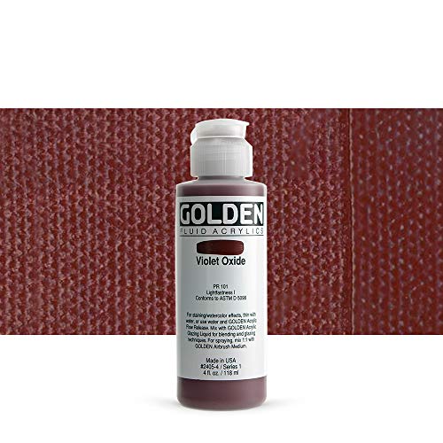 4 Oz Fluid Acrylic Color Paint Color: Violet Oxide