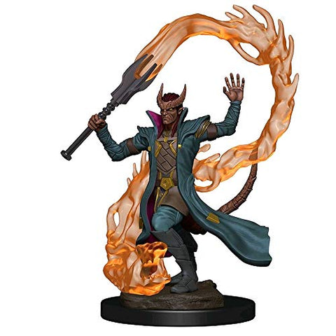 WizKids WZK93002 Dungeons & Dragons Icons of The Realms Premium Tiefling Male Sorcerer Miniatures